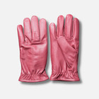 Men s Winter Inside Warm Fleece Red Leather Driving   Dress Gloves