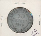 Newfoundland - Canada - 1919-s Silver Half -  4129