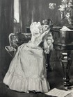 Vintage 1895 Antique Print Song Without Words Photogravure Original