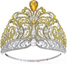 Miss Universe Force For Good Crown Size  Diamter  16cm Height  11cm  Silver