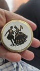 Vintage Powder Compact Lot Bourjois Evening In Paris Brass Enamel Mirror 