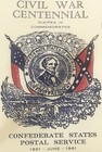 Vintage 1961 Civil War Centennial Jefferson Davis Cachet Envelope Birmingham Al