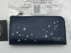 Kate Spade Devin Embellished Shiny Saffiano Leather Za Continental Wallet Nwt