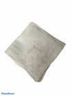 Vtg Wedding Bridal Linen Handkerchief Embroidered W Roses Drawn Thread Work