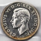 Canada 1946 25 Cents Quarter Silver Coin - Iccs Ms-63
