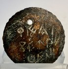 Ancient Bronze Celtic Amulet Eagle   Three Orion Stars Amulet W runetranslation 