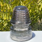 Vtg California Light Purple Glass Insulator     Thunderbolt Crack Displays Well  m