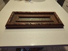 Antique Victorian Carved Wood Mirror - Mercury Glass 18  X 8 5  Ornate Walnut