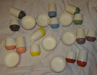 21 Pc Vintage Vacron Bopp-decker Vacuum Bowls Tumblers Coffee Cup Lot 7 3pc Sets