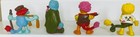 Vintage 1983 Fraggle Rock Pvc Figures Lot- 4 Fraggles  htf    Mokey Red Gobo