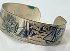 Vtg Girl Scouts Cuff Bracelet Jewelry
