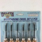 Duluth Trading Co 6 Pcs Wood Carving Chisels Tool Set Wood Handles Japan 92066