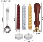 Wax Seal Stamp Kit mingting Classical Old-fashioned Antique Wax Stamp Seal Kit