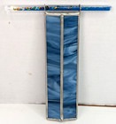 Kaleidoscope Artisan Handcrafted Blue Stained Glass Oil Glitter Blue   Red Wands