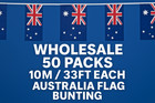 50 Packs 10m Australia Flag Bunting     Wholesale Bulk Job Lot Fifa World Cup 2026