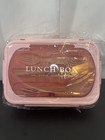 Adult Bento Box Lunch Food Container W 3 Compartments   Utensils Bpa Free Pink