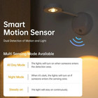1pc Motion Sensor Night Light     Usb Rechargeable Led Wall Lamp Indoor - New