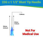 Easy Glide Syringes Large Blunt Tip Fill Needle W cap Chemical Liquid Lab
