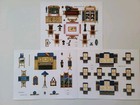 Paper Doll Furniture Antique Vintage Repro Print Litho Dollhouse Miniature Craft