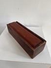 Antique Early Candle Slide Top Box Original Red Paint Signed