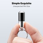 2x Medicine Pill Bottle Box Portable Container Holder Keychain Fda Black 