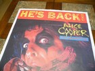 Vintage Signed Alice Cooper Constrictor Poster Uk Tour Record Store Promo Freesh