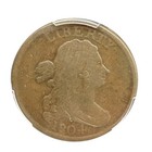 1804 Crosslet 4 Stems Draped Bust Half Cent Pcgs Vg08