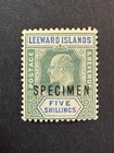 Leeward Islands   28  Mlh  Specimen  2026 Scott Catalogue Value   65 00