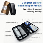 Cungmat Electric Seam Ripper Pro Kit With Storage Case  Rechargeable Stitch Remo