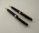 Montblanc Meisterst  ck Black Gold Plated No  165 Mechanical Pencil 0 5mm