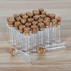 50 100 200pcs 2ml Clear Glass Bottles With Corks Containers Jars Bottle Vials