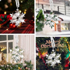 2023 Annual Edition Snowflake Clear Crystal Christmas Ornament   Snowflake Ornam