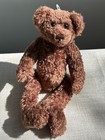 Vintage Pacific Craft Jointed Teddy Bear Plush Dark Brown Stuffed Animal 12   