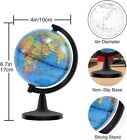 World Globe Earth Map Rotating Geography Ocean Classroom Learning Desktop