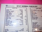 Ups Collectibles United Parcel Service B-747 Normal Checklist Descent Approach