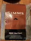 Simms Fishing Microfiber Hat Boat Towel   Lens Cloth Notepad   Rivertek Visor