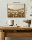 Shenify Vintage Framed Wall Art Meadow With Flowers Landscape Scenery Home De   