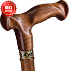 Handmade Wooden Walking Cane For Men Women Ergonomic Cool Stick Fsa hsa Seniors 