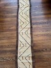 Vtg Long African Kuba Cloth Cowrie Shell Handwoven Tribal Textile 80    Rare Congo