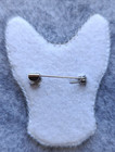 Handmade Cross-stitch Brooch   sphynx Cat 