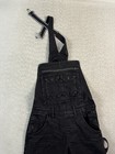 Smoke Rise Overalls Mens Small Black Utility Carpenter Distressed Workwear Denim