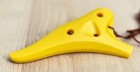 Focalink Osawa 12 Hole Soprano C  Yellow Abs Resin Ocarina - Great Gift 