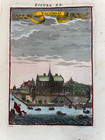 Yacobdal Sweden 1683 Alain Manesson Mallet Nice Antique View 17th Century