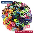 288 Pcs Toddler Hair Ties  Soft Seamless Cotton Baby Hair Ties  Multicolor Small