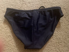 Mens Speedo Endurance Size 32 Navy Blue Bikini Swimsuit Bottom Nwot New