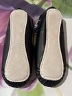 Danskin Girl   s Black Ballet Shoes  Size 12  Elastic Strap  Dn-1480