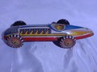 Vintage Marx Tin Lithograph Wind-up Boat Tail Indy Racing Car With Key