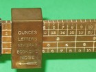 Antique 16 Oz  Weis Mfg  Postal Beam Scale  Brass Mechanism With Cast Iron Base