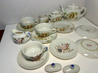 Vintage Children s China Tea Set 15 Pieces 2 Mix Matched Patterns Made In Japan