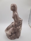 Marbled Stone Color Resin Mermaid Figurine Nautical Decor 7 1 4  Made Usa